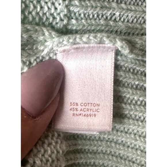 LC Lauren Conrad Mint Short Sleeve Open Knit Top Women's Size XS - Picture 5 of 6